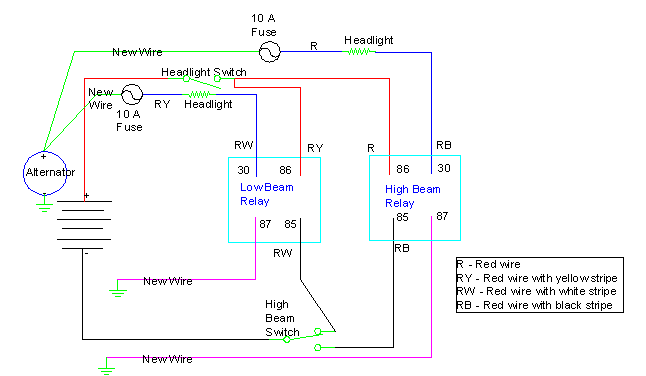 Headlight Relay Conversion For The Datsun 240-Z