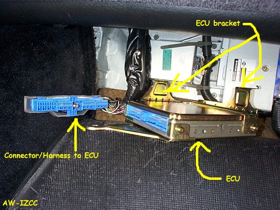 separation of bracket and ECU